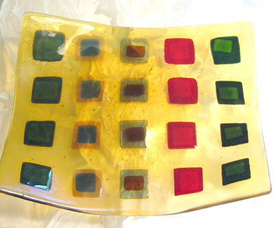 Fused glass by A. Christopher De Serna | www.labyrinthartsfestival.org