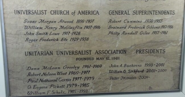 Heritage History at the UUA Headquarters