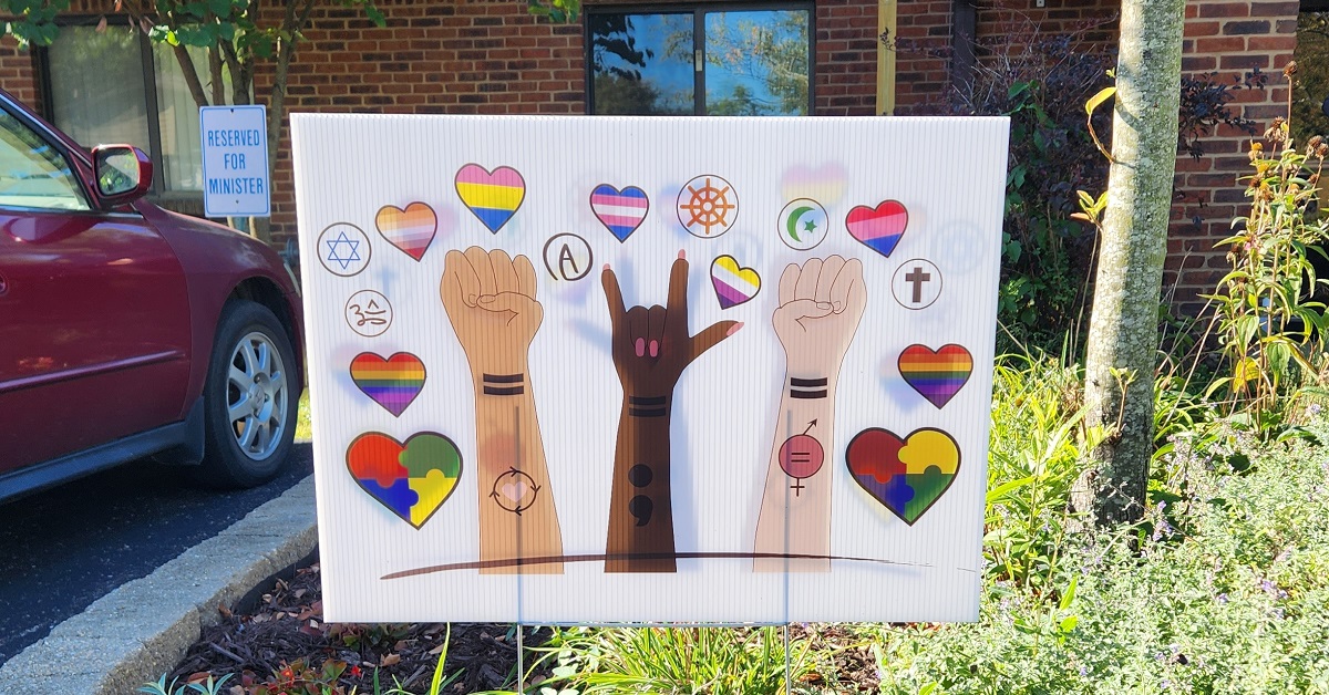 New Yard Signs Celebrate Student Diversity Mural