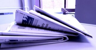 newspaper stack