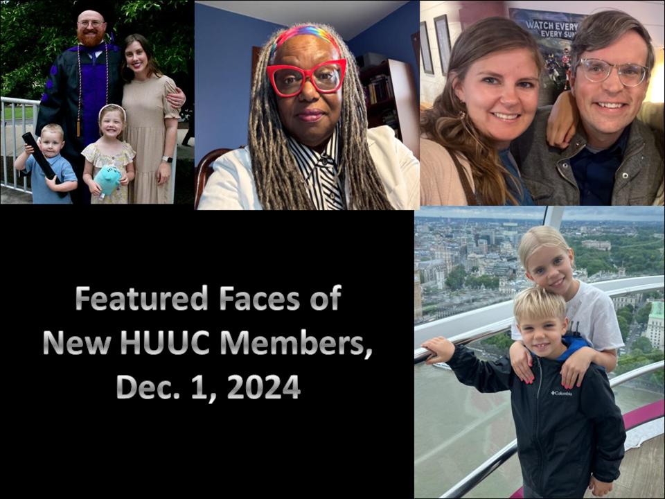 New Members Join HUUC on December 1, 2024